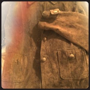 Brown suede jacket